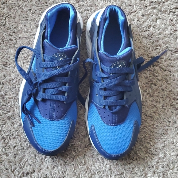Nike Air Huarache OG Mens White Metro Blue Royal Sport  Blue and White Huarache size 6